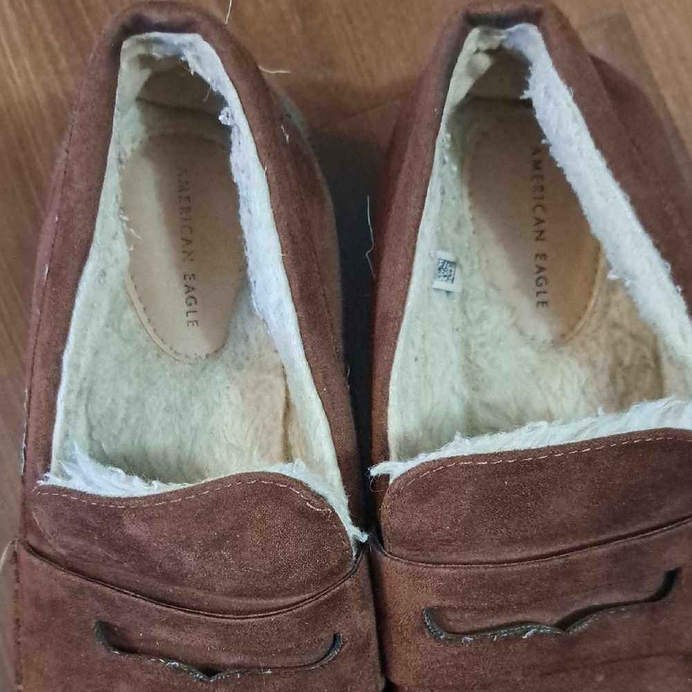 American Eagle Outfitters Men's Tan Suede Loafers - Picture 2 of 7